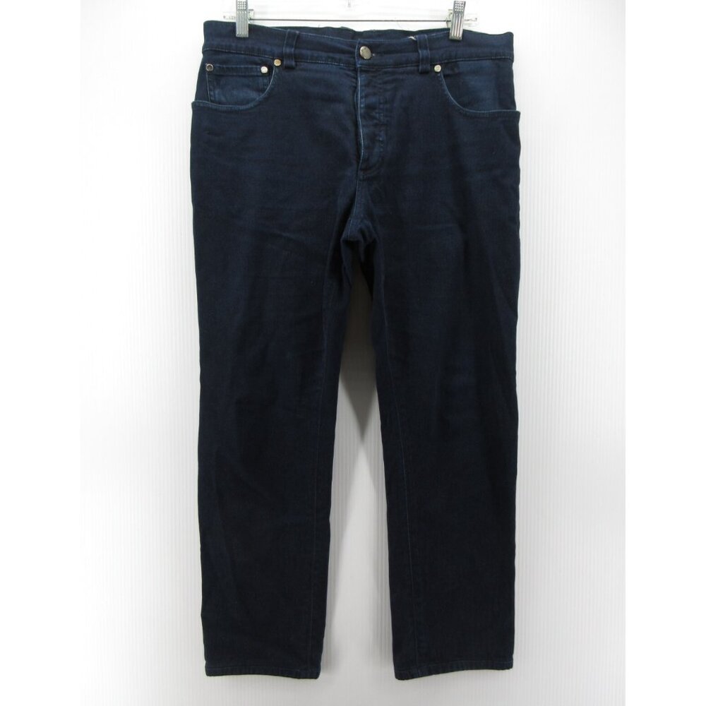 Cesare Attolini Jeans 34 Straight Denim Stretch Button Fly Pants 34X27